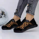 Pantofi Sport Dama 3WL110 Negru-Galben » meishop.life