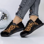 Pantofi Sport Dama 3WL110 Negru-Galben » meishop.life