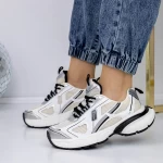 Pantofi Sport Dama 3WL112 Negru-Alb » meishop.life