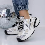 Pantofi Sport Dama 3WL112 Negru-Alb » meishop.life