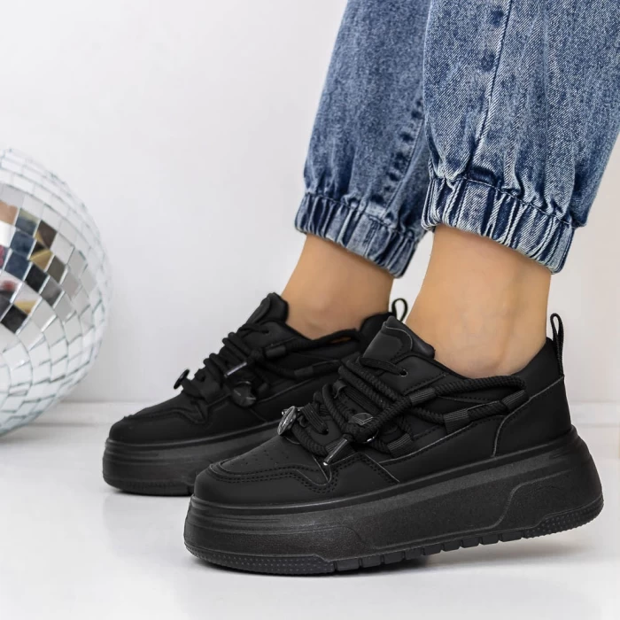 Pantofi Sport Dama 3WL187 Negru » meishop.life