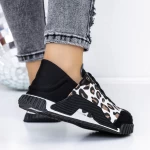 Pantofi Sport Dama 3WL110 Negru-Alb » meishop.life