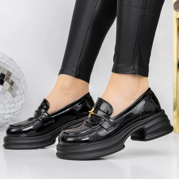 Pantofi Casual Dama 3WL136 Negru » meishop.life