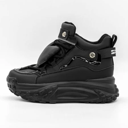Pantofi Sport Dama cu Platforma 3YJA5 Negru » meishop.life