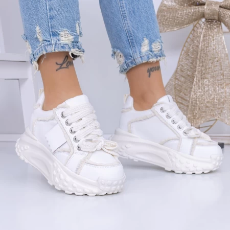 Pantofi Sport Dama 3YJA3 Bej » meishop.life