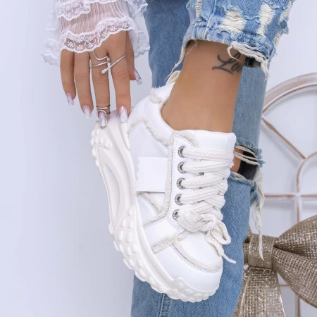Pantofi Sport Dama 3YJA3 Bej » meishop.life
