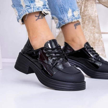 Pantofi Casual Dama 3WL195 Negru » meishop.life