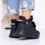 Pantofi Sport Dama cu Platforma 3YJA5 Negru » meishop.life