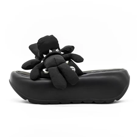 Papuci Dama cu Platforma 3WL171 Negru » meishop.life