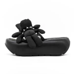 Papuci Dama cu Platforma 3WL171 Negru » meishop.life