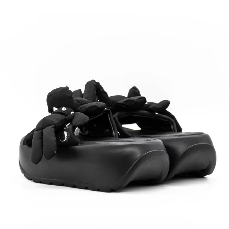 Papuci Dama cu Platforma 3WL171 Negru » meishop.life