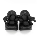 Papuci Dama cu Platforma 3WL171 Negru » meishop.life