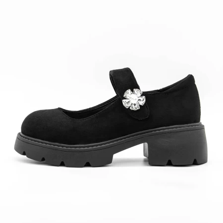Pantofi Casual Dama 3WL192 Negru » meishop.life