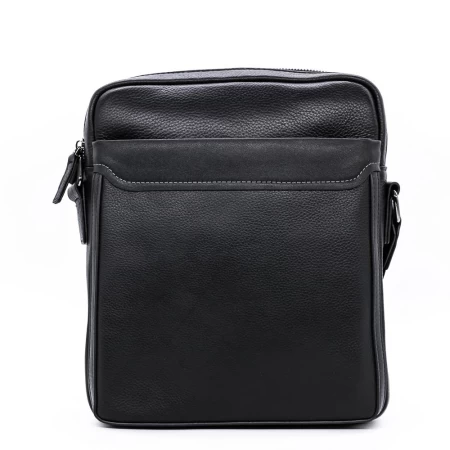 Geanta Barbati din Piele Naturala L1984-1 Negru » meishop.life