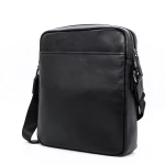 Geanta Barbati din Piele Naturala L1984-1 Negru » meishop.life