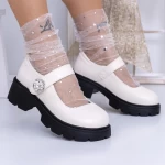 Pantofi Casual Dama 3WL192 Bej » meishop.life