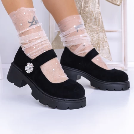 Pantofi Casual Dama 3WL192 Negru » meishop.life