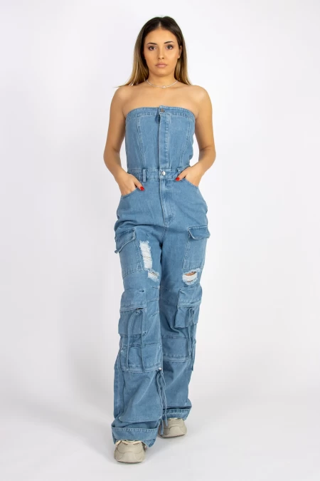 Salopeta Dama TR341 Albastru » meishop.life