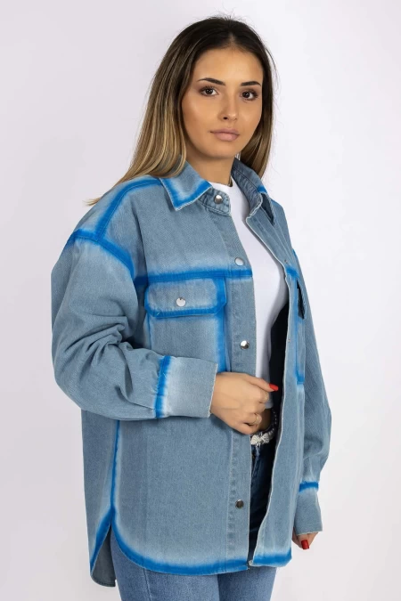 Camasa Dama TR0533 Albastru-Albastru » meishop.life