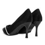 Pantofi cu Toc subtire 3XKK65 Negru » meishop.life