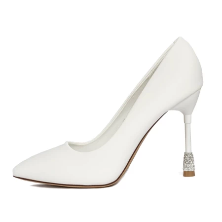 Pantofi Stiletto 2DC8 Alb » meishop.life