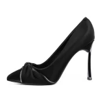 Pantofi cu Toc subtire 3DC32 Negru » meishop.life
