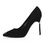 Pantofi cu Toc subtire 3DC38 Negru » meishop.life