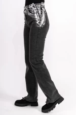 Blugi Dama 888-3 Negru-Argintiu » meishop.life