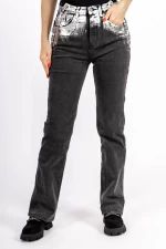 Blugi Dama 888-3 Negru-Argintiu » meishop.life