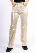 Pantaloni Dama HM6570-2 Bej-Auriu » meishop.life