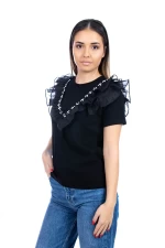 Tricou Dama NG23838 Negru » meishop.life