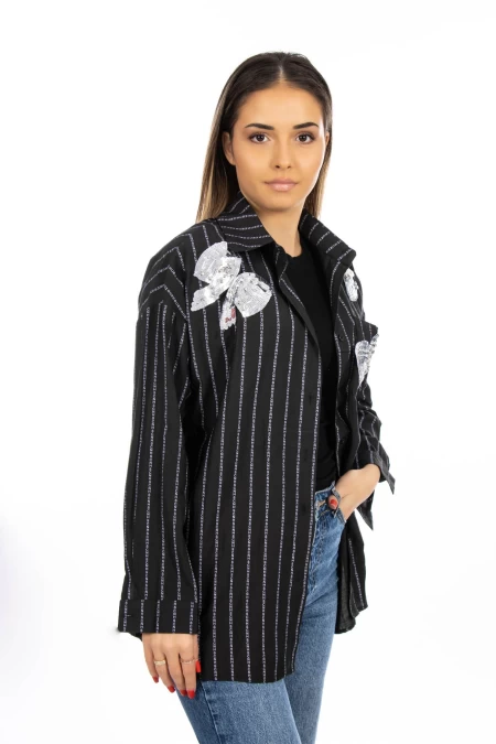 Camasa Dama C9668 Negru » meishop.life