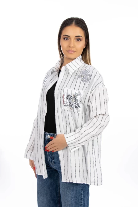 Camasa Dama C9668 Alb » meishop.life