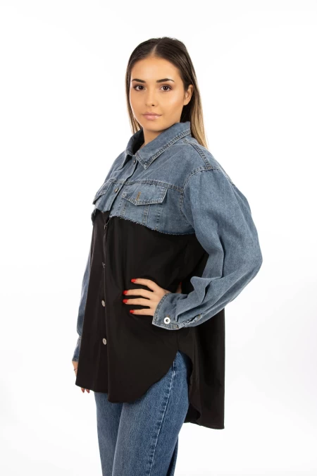 Camasa Dama VMC2977 Negru » meishop.life