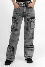 Blugi Dama HM2213 Gri inchis » meishop.life