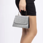 Geanta Dama 718 Negru-Argintiu » meishop.life