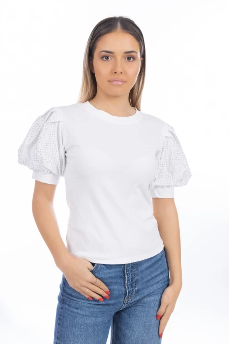 Tricou Dama ST35 Alb » meishop.life
