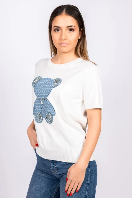 Bluza Dama VMC5538 Alb » meishop.life