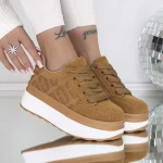 Pantofi Sport Dama 3WL198 Galben » meishop.life