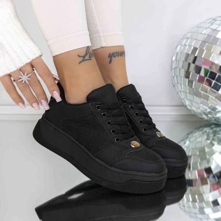 Pantofi Sport Dama 3WL199 Negru » meishop.life