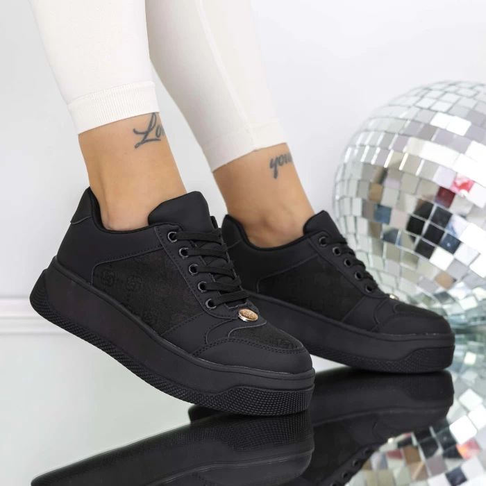 Pantofi Sport Dama 3WL199 Negru » meishop.life