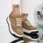 Pantofi Sport Dama 3WL199 Bej » meishop.life