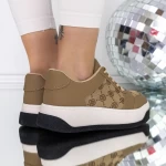 Pantofi Sport Dama 3WL199 Bej » meishop.life