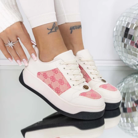 Pantofi Sport Dama 3WL199 Roz » meishop.life