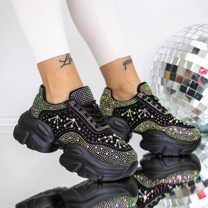 Pantofi Sport Dama 3WL203 Negru » meishop.life