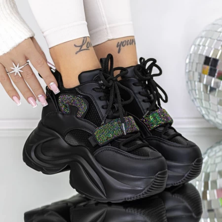 Ghete Dama 3SJN27 Negru » meishop.life