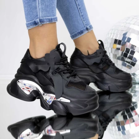 Pantofi Sport Dama 3WL133 Negru » meishop.life