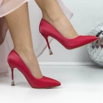 Pantofi Stiletto 2DC8 Rosu » meishop.life