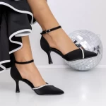 Pantofi cu Toc subtire 3XKK101 Negru » meishop.life