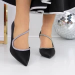Pantofi Stiletto 3XKK61 Negru » meishop.life